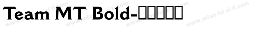 Team MT Bold字体转换